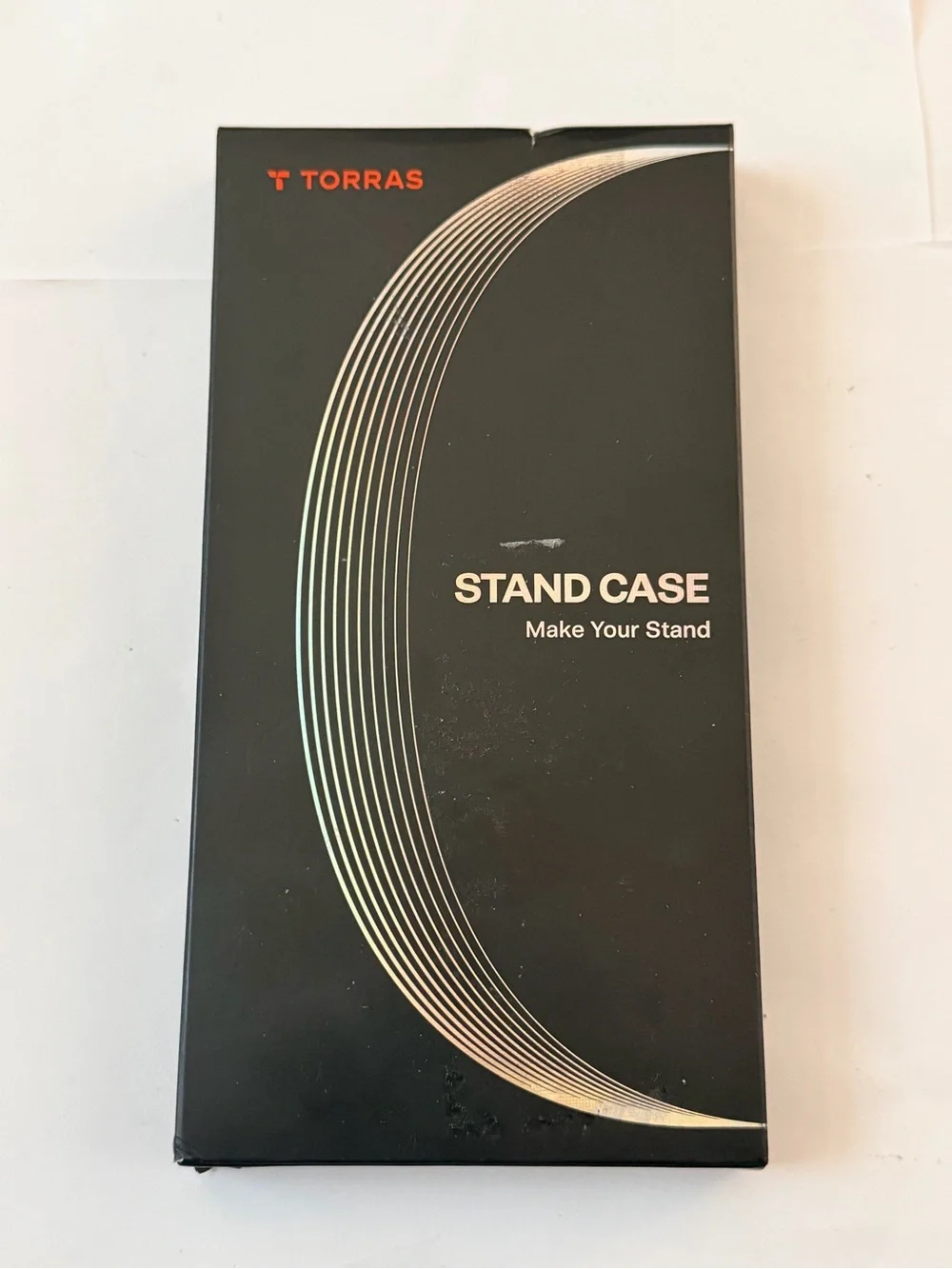Matte Black Phone Case with Built-In Ring Stand